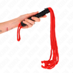 Kink Impact & Touch-Rosso Rope Whip 56 cm · Accessori BDSM
