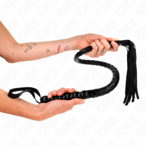 Kink Impact & Touch-Bicicletta Serpente con Perline 80 cm-Pelle Ecologica · Accessori BDSM (imaginea 3)