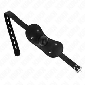 Kink Collar & Gag-Maschera a sfera e bocca con lucchetto regolabile