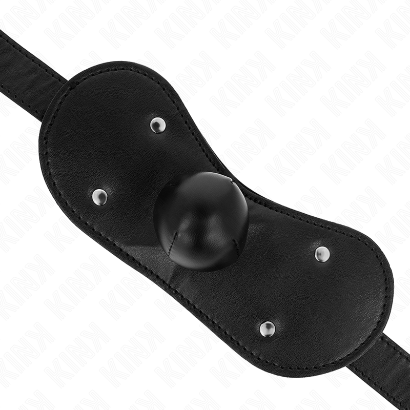 Kink Collar & Gag-Maschera a sfera e bocca con lucchetto regolabile · Bondage & Manette (immagine 4)