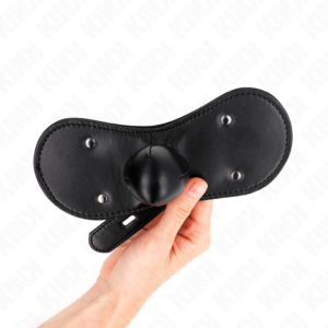 Kink Collar & Gag-Maschera a sfera e bocca con lucchetto regolabile · Bondage & Manette (immagine 3)