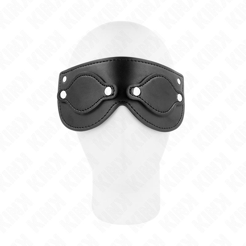 Kink Masked Allure-Maschera in pelle ecologica con copertura 1 Kink Masked Allure-Maschera in pelle ecologica con copertura · Bondage & Manette