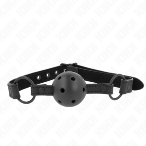Kink Collar & Gag-Gag con Sfera Neoprene 4.5 cm - Cinturino Regolabile · Bondage & Manette (imaginea 2)