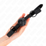 Kink Collar & Gag-Gag cu Bilă Neopren 4.5 cm - Curea Reglabilă · Bondage & Catuse (imaginea 3)