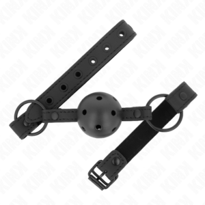Kink Collar & Gag-Gag con Sfera Neoprene 4.5 cm - Cinturino Regolabile · Bondage & Manette