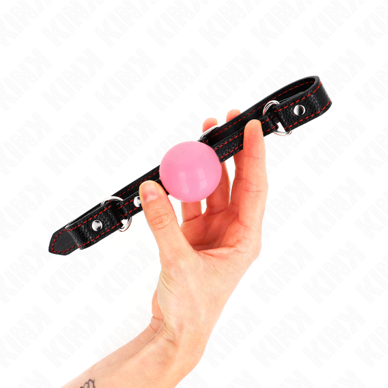 Kink Collar & Gag-Rose Gold Ball 4 cm Gag 60 X 2 cm-Silicone 3 Kink Collar & Gag-Rose Gold Ball 4 cm Gag 60 X 2 cm-Silicone · Bondage & Manette (imaginea 3)