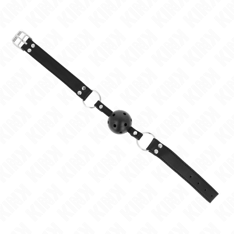 Kink Collar & Gag-Gag con Palla Respirabile 4 cm con Ricci Doppi 3 Kink Collar & Gag-Gag con Palla Respirabile 4 cm con Ricci Doppi · Bondage & Manette (immagine 3)