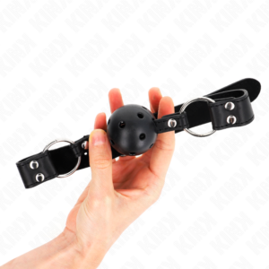 Kink Collar & Gag-Gag con Palla Respirabile 4 cm con Ricci Doppi 8 Kink Collar & Gag-Gag con Palla Respirabile 4 cm con Ricci Doppi · Bondage & Manette (immagine 4)