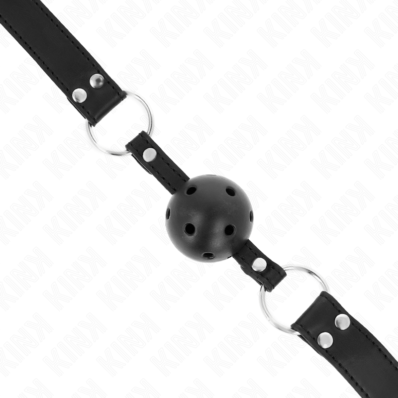 Kink Collar & Gag-Gag con Palla Respirabile 4 cm con Ricci Doppi 2 Kink Collar & Gag-Gag con Palla Respirabile 4 cm con Ricci Doppi · Bondage & Manette (immagine 2)