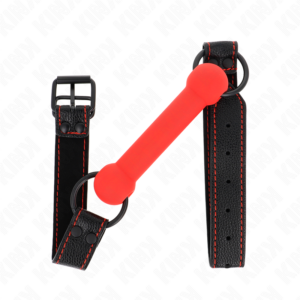 Kink Collar & Gag-Morsetto tipo osso con cinturino in imitazione di pelle · Bondage & Manette