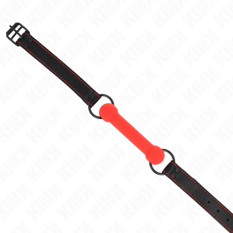 Kink Collar & Gag-Morsetto tipo osso con cinturino in imitazione di pelle · Bondage & Manette (imaginea 4)