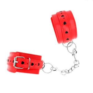 Kink Wrist Restraint-Manette per Polsini Rossi con Inlay · Bondage & Manette (imaginea 3)