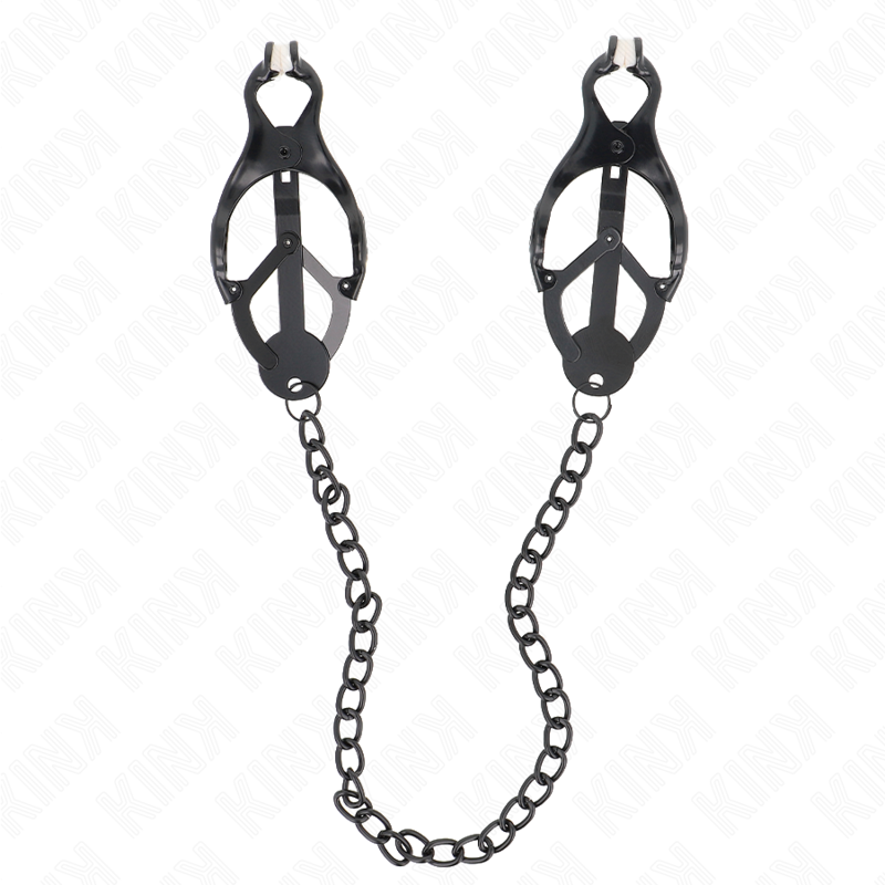 Kink Nipple Grip-Japanese Clover Morsetti per capezzoli a catena 2 Kink Nipple Grip-Japanese Clover Morsetti per capezzoli a catena · Accessori BDSM (immagine 2)