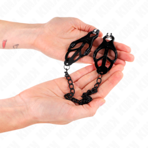 Kink Nipple Grip-Japanese Clover Morsetti per capezzoli a catena 8 Kink Nipple Grip-Japanese Clover Morsetti per capezzoli a catena · Accessori BDSM (immagine 4)
