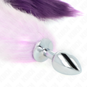 Kink Pleasure Plugs-Plug anale Taglia S 7 X 3 cm con Coda · Accessori BDSM (imaginea 3)