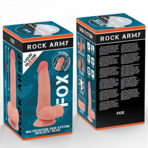 Rock Army-Liquido Silicone Fox 19 cm -o- 3.2 cm-Waterproof, Ventosa · Dildo & Stimolatori (imaginea 8)