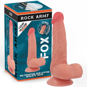 Rock Army-Liquido Silicone Fox 19 cm -o- 3.2 cm-Waterproof, Ventosa · Dildo & Stimolatori (imaginea 3)