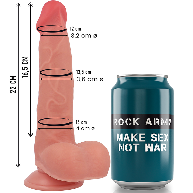 Rock Army-Liquido Silicone Ranger 22 cm -o- 3.6 cm-Waterproof · Dildo & Stimolatori