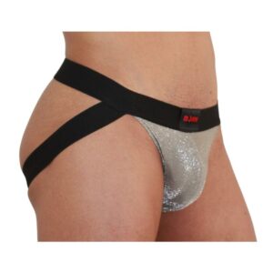 Burn-001 Jock Shiny Beige/Nero · Intimo uomo