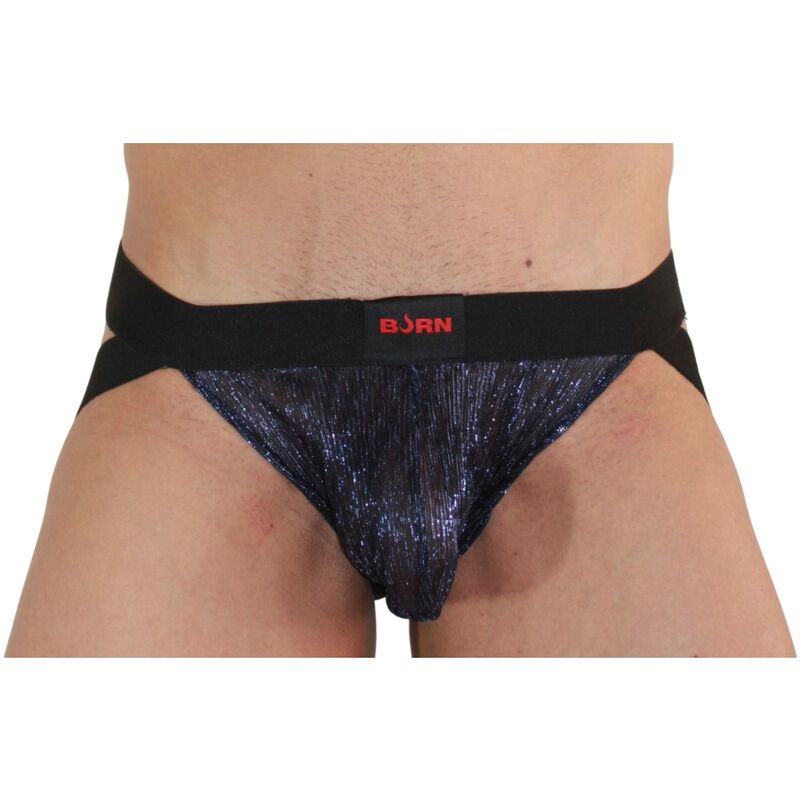 Burn-006 Jockstrap Shiny Blu/Nero · Intimo uomo (immagine 2)