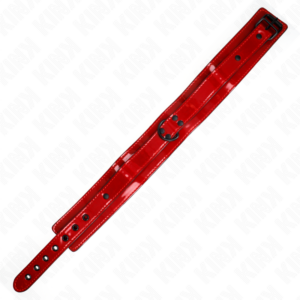 Kink Collar & Gag-Collana regolabile Rosso Vino 37.5-49.5 cm X 5 cm · Bondage & Manette (immagine 3)