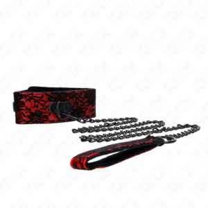 Kink Collar & Gag-Collana in pizzo con cintura in pelle naturale · Bondage & Manette (imaginea 2)