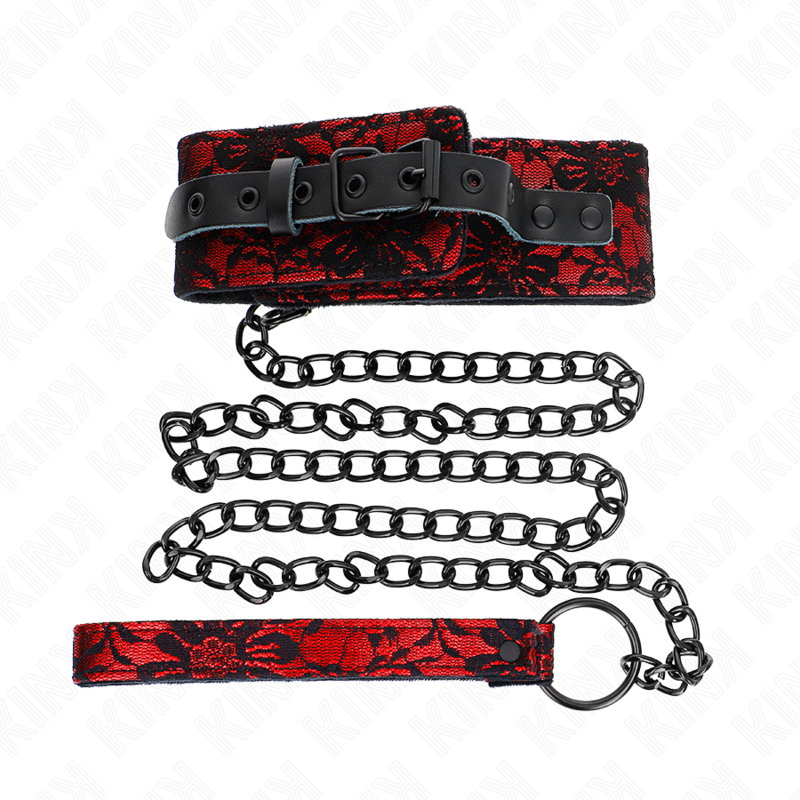 Kink Collar & Gag-Collana in pizzo con cintura in pelle naturale 3 Kink Collar & Gag-Collana in pizzo con cintura in pelle naturale · Bondage & Manette (imaginea 3)