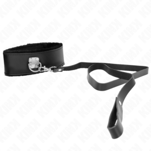 Kink Collar & Gag-Collana con cintura 116 cm con cinturino in pelle · Bondage & Manette (imaginea 3)