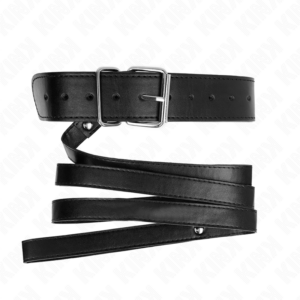 Kink Collar & Gag-Collana con Cintura 116 cm, Cinturino Nera 10 Kink Collar & Gag-Collana con Cintura 116 cm, Cinturino Nera · Bondage & Manette (imaginea 4)