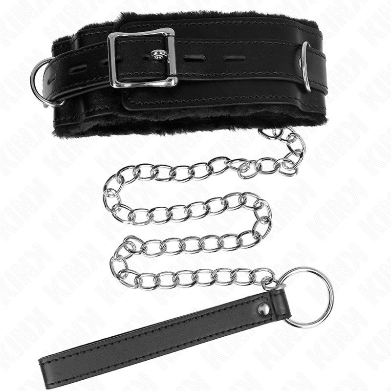 Kink Collar & Gag-Collare con Collare 65 cm con Restrizioni Nero 36-42 · Bondage & Manette (imaginea 4)