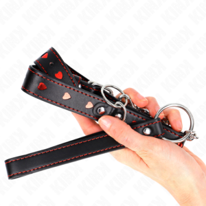 Kink Collar & Gag-Collana con cinturino 65 cm Dettagli Cuore 52.5 X 2.5 cm · Bondage & Manette (imaginea 6)