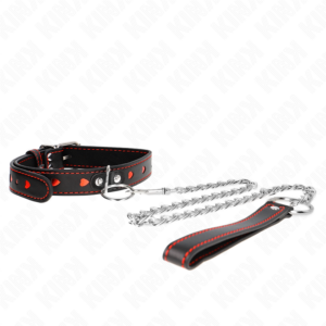 Kink Collar & Gag-Collana con cinturino 65 cm Dettagli Cuore 52.5 X 2.5 cm · Bondage & Manette (imaginea 5)