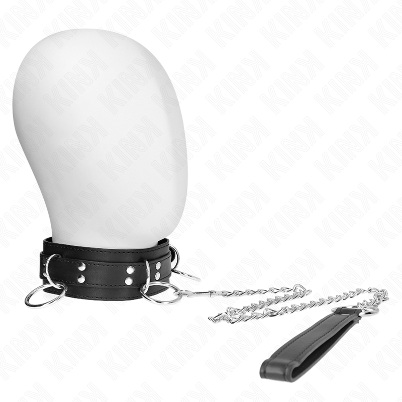 Kink Collar & Gag-Collana Slavery 3 Anelli con Imbracatura 80 cm 53 X 5 1 Kink Collar & Gag-Collana Slavery 3 Anelli con Imbracatura 80 cm 53 X 5 · Bondage & Manette