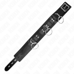 Kink Collar & Gag-Collana Slavery 3 Anelli con Imbracatura 80 cm 53 X 5 9 Kink Collar & Gag-Collana Slavery 3 Anelli con Imbracatura 80 cm 53 X 5 · Bondage & Manette (immagine 3)