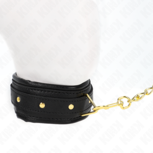 Kink Collar & Gag-Collana con Nastro Imitazione Pelle Schiuma Modello 1 · Bondage & Manette (immagine 4)
