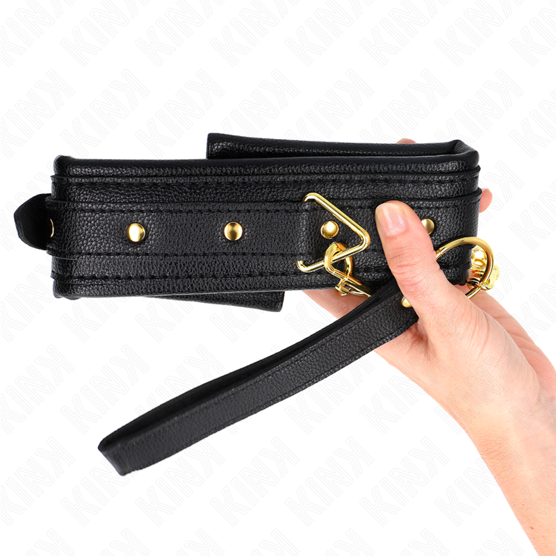 Kink Collar & Gag-Collana con Nastro Imitazione Pelle Schiuma Modello 1 · Bondage & Manette (immagine 5)