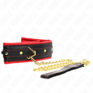 Kink Collar & Gag-Collana con nastro imitazione pelle spugnosa · Bondage & Manette (imaginea 3)