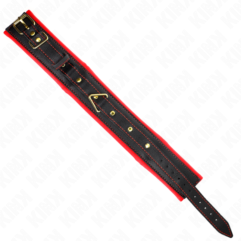 Kink Collar & Gag-Collana con nastro imitazione pelle spugnosa · Bondage & Manette (imaginea 6)