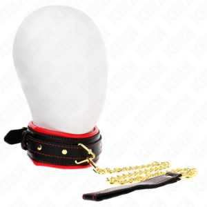 Kink Collar & Gag-Collana con nastro imitazione pelle spugnosa