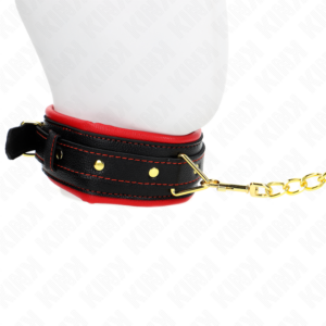 Kink Collar & Gag-Collana con nastro imitazione pelle spugnosa · Bondage & Manette (imaginea 4)