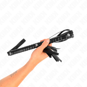 Kink Impact & Touch-Bicicletta con manico strutturato Nero 48.5 cm-Pelle 8 Kink Impact & Touch-Bicicletta con manico strutturato Nero 48.5 cm-Pelle · Accessori BDSM (imaginea 3)