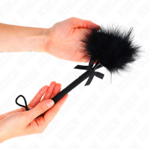 Kink Impact & Touch-Bacchetta in Nylon con Penna Tickle e Fodera · Accessori BDSM (imaginea 3)