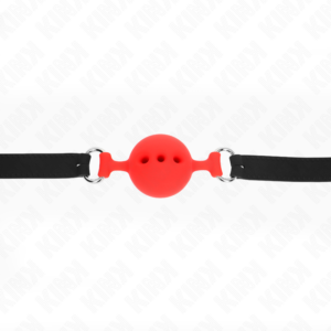 Kink Collar & Gag-Gag in Silicone Integral 55 X 2 cm con Sfera 4,5 cm · Bondage & Manette (imaginea 4)