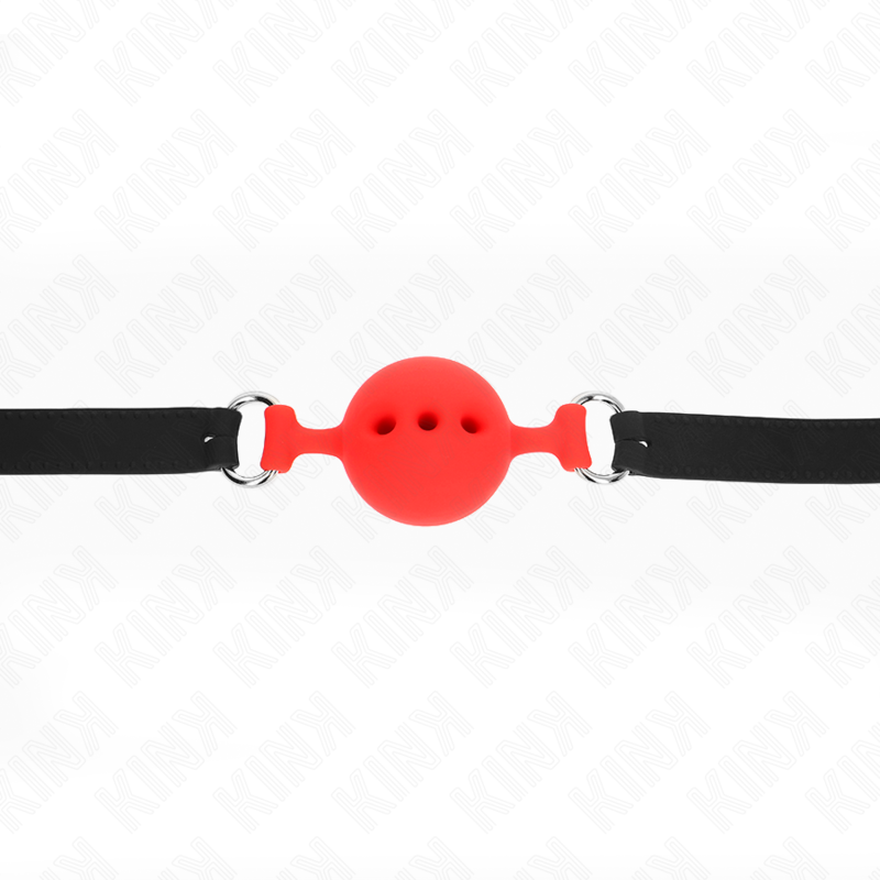 Kink Collar & Gag-Gag in Silicone Integral 55 X 2 cm con Sfera 4,5 cm · Bondage & Manette (imaginea 4)