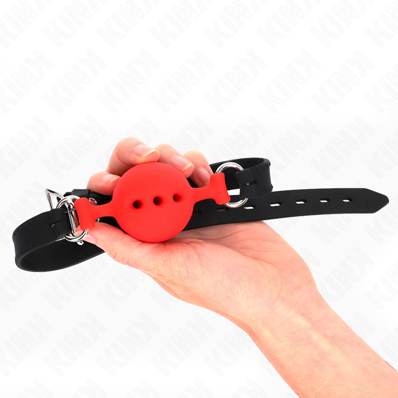 Kink Collar & Gag-Gag in Silicone Integral 55 X 2 cm con Sfera 4,5 cm 2 Kink Collar & Gag-Gag in Silicone Integral 55 X 2 cm con Sfera 4,5 cm · Bondage & Manette (imaginea 2)