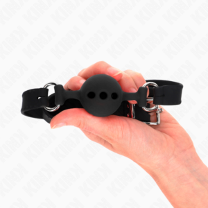 Kink Collar & Gag-Gag di Silicone Integrale 55 X 2 cm con Sfera 4 · Bondage & Manette (imaginea 4)