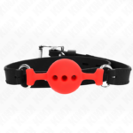 Kink Collar & Gag-Gag in Silicone Completo 55 X 2 cm con Palla 4 · Bondage & Manette