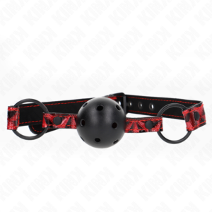 Kink Collar & Gag-Morsetto a sfera Diamond 4.5 cm, Modello 2 - Cinturino