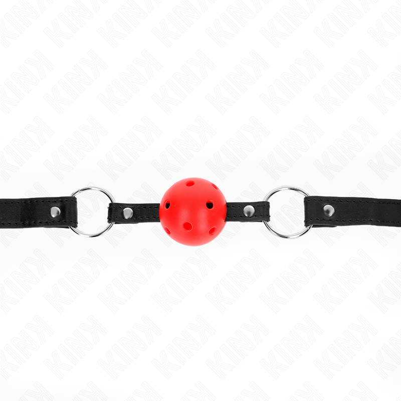Kink Collar & Gag-Gag a Sfera Solida Rossa 4.5 cm Modello 1 63.5 X · Bondage & Manette (imaginea 4)