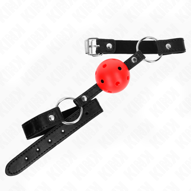 Kink Collar & Gag-Gag a Sfera Solida Rossa 4.5 cm Modello 1 63.5 X 2 Kink Collar & Gag-Gag a Sfera Solida Rossa 4.5 cm Modello 1 63.5 X · Bondage & Manette (imaginea 2)